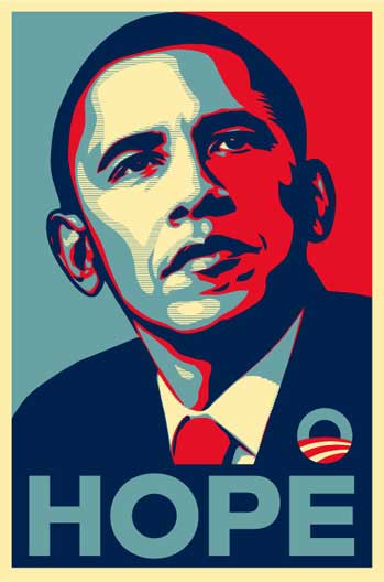 Barack Obama Shepard Fairey Hope Poster